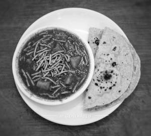 Sev Bhaji + Tawa Roti (2 pieces)