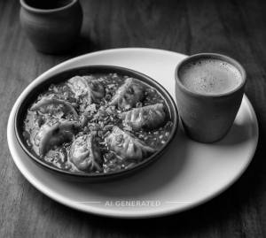 Chilli Gravy Momo + Kuladh Tea