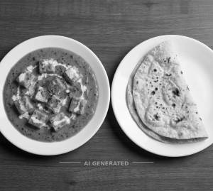 Paneer Butter Masala + Plain Roti (1 Piece)   
