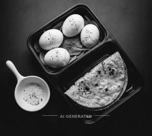 Boiled Egg [4 Eggs] + Desi Butter Roti [1 Piece]