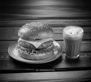 Apna Cheese Burger + Classic Cold Coffee
