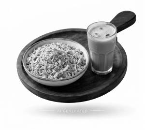 Veg Fried Rice + Cold Coffee