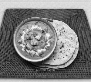 Cheese paneer masala + Plain roti (2 pieces)