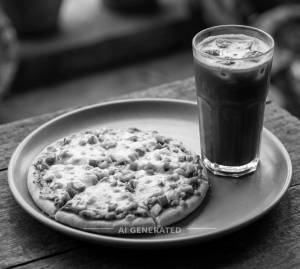 Veg. Cheese Pizza [6 Inches] + Cold Coffee
