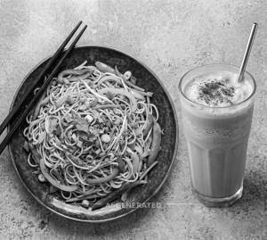 Special Veg Noodles + Cold Coffee