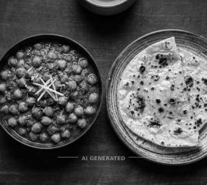 Chana Masala + Butter Tawa Roti (1 piece)