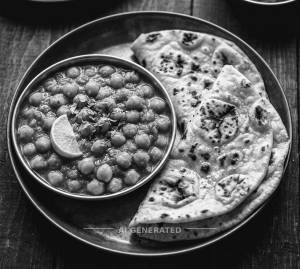 Chana Masala + Tandoori Roti (2 pieces)