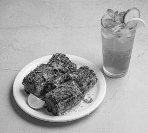 Tandoori Corn + Mocktail Soda