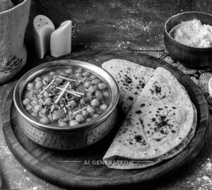 Chana Masala Special + Tawa Roti (2 pieces)