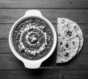 Palak Paneer + Tandoori Roti (2 Pieces)