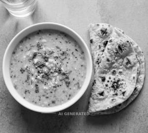 Dal Fry (150Ml) + 2 Tawa Butter Roti+ Salad