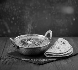Dal Tadka + Roti (2 Pieces)