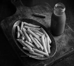 French Fries + Cold Coffee