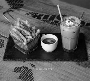 Masala Fries + Cold Coffee
