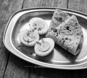 Boiled Egg [2 Piece] + Roti (3 Pieces)