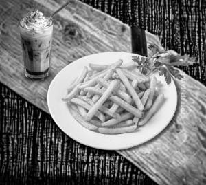 Salted Fries + Favourite Cold Coffee