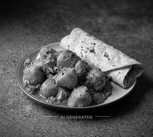 Aloo Dum + Chapati (1 Piece)