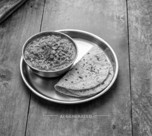 Sev Tamatar + Tawa Roti (2 Pieces)