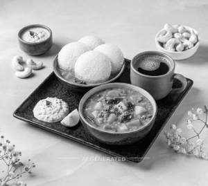 Idli Sambar Sawaan Special + Hot Coffee