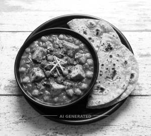 Paneer Chana + Tawa Roti (2 Pieces)