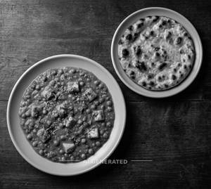 Matar Paneer + Butter Tandoori Roti (1 Piece)