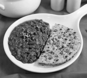 Rajma Masala + Missi Roti Pyaaz Wali (1 Piece)