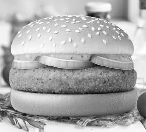 Crispy Aalu Tikki Cheese Burger