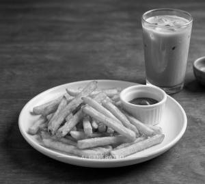 French Fries + Cold Coffee