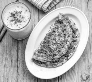 Masala Omelette + Buttermilk