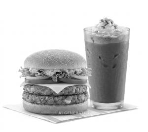 Maharaja Veggie Burger + Cold Coffee