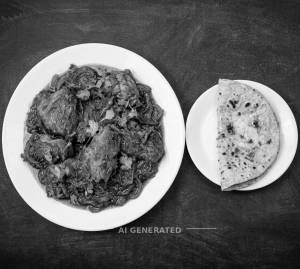 Chicken kassa + Butter roti (1 piece)
