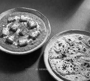 Paneer Butter Masala + Tava Roti (Chappati) (1 Piece)