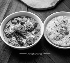 Chicken Curry + Roti (1 Piece)