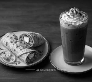 Tosho Kathi Roll + Cold Coffe