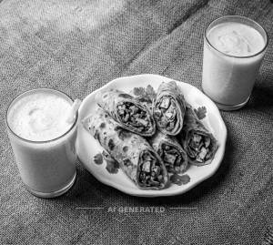 Veg Roll + Vanilla [Shake and Smoothies]