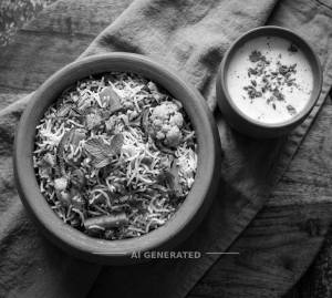 Dum Biryani + Buttermilk