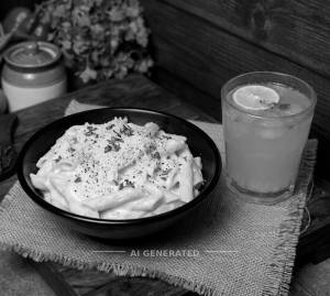 Whitesos Pasta + Nimbu Pani
