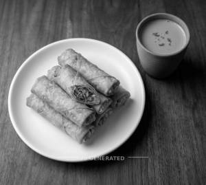 Spring Roll + Kuladh Tea