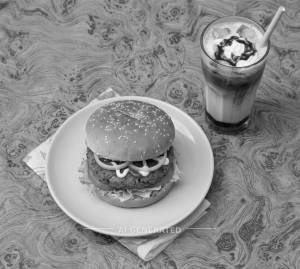 Veg Burger + Cold Coffe