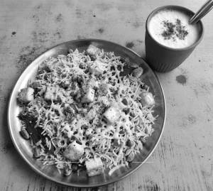 Cheese Pulao + Lassi (Salted)