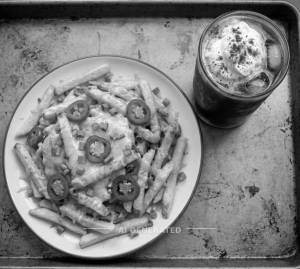 Cheese Fries + Cold Coffee