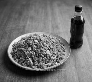Veg schezwan fried rice + Plain cold drinks