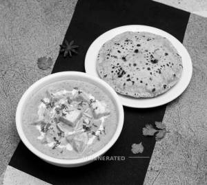 Paneer Shahi Korma + Tawa Roti (1 Piece)