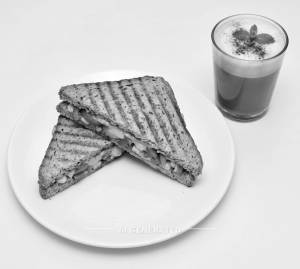 Grilled Sandwich + Cold Coffee