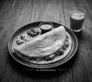Benne masala dosa + Tea