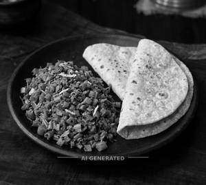 Thoor Muchar Ghanta + Ata Roti (2 Pieces)