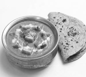 Shahi Paneer + Plain Roti (2 pieces)