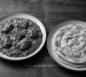 Chicken Kebab Masala Gravy + Special Parotta (1 Piece)