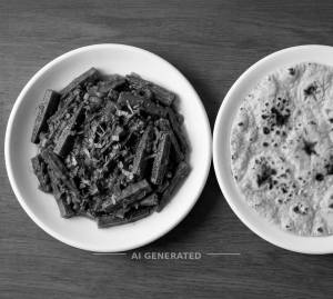Bhindi Masala + Roti (1 piece)