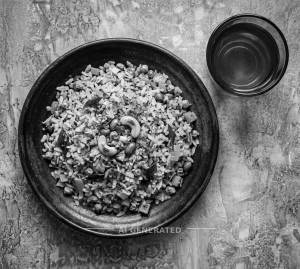 Upma Avalakki + Black Tea
